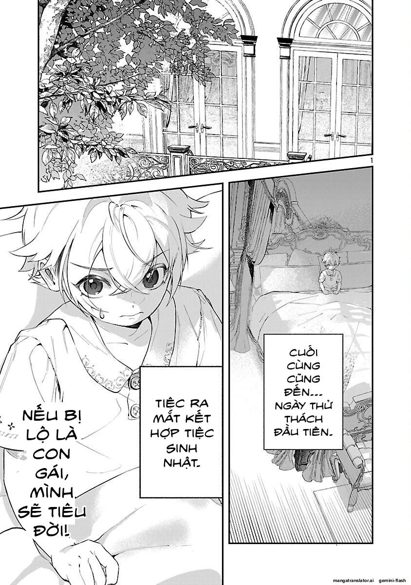 Chuyển sinh thành Ác nữ tiểu thư – Tôi chỉ muốn trở thành con trai để né cờ diệt vong thôi Chapter 3(ngang raw) - 3