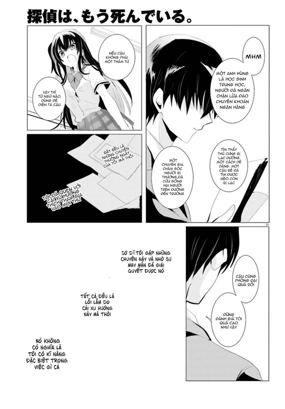 Tantei Wa Mou, Shindeiru Chapter 1 - 21