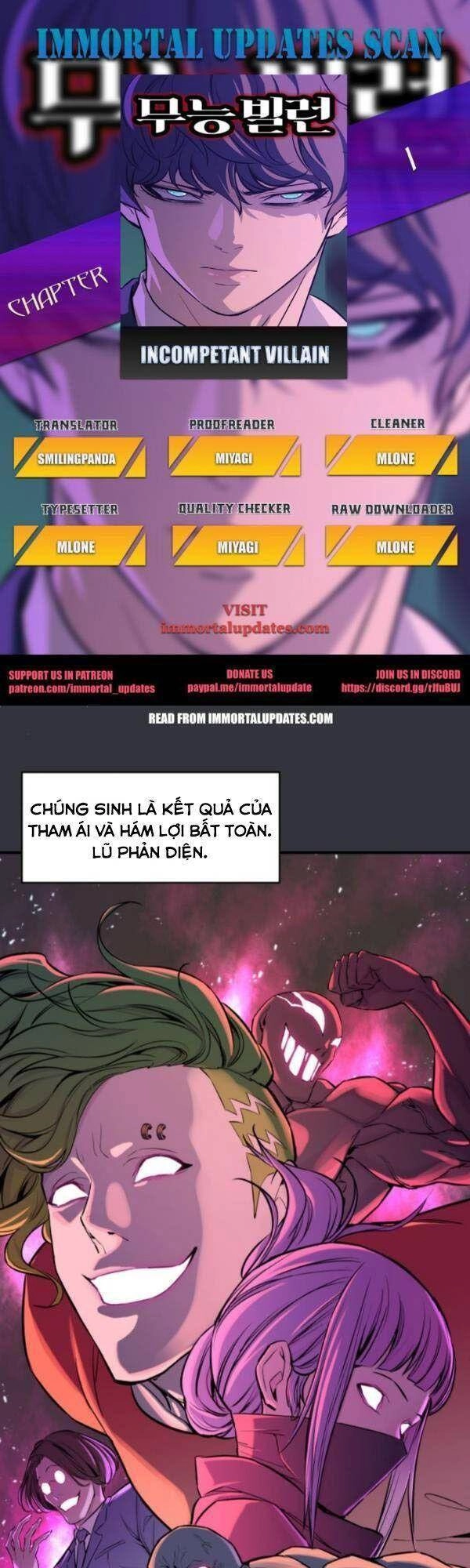 Nhân Vật Phản Diện Bất Tài Chapter 1 - 1