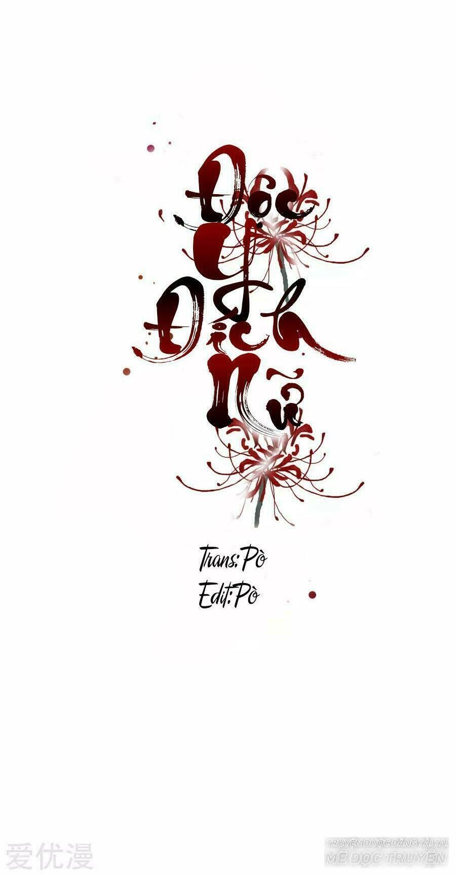 Độc Y Đích Nữ Chapter 1 - 2