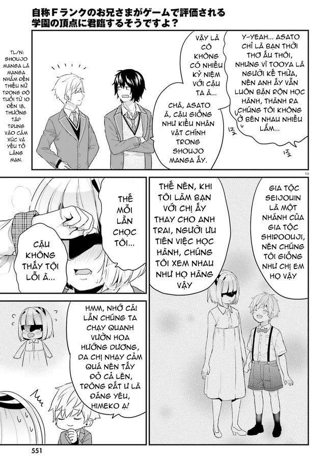 Thanh Niên Hạng F Chính Là Anh Trai Của 1 Cô Em Gái Dễ Thương Chapter 31 - 19