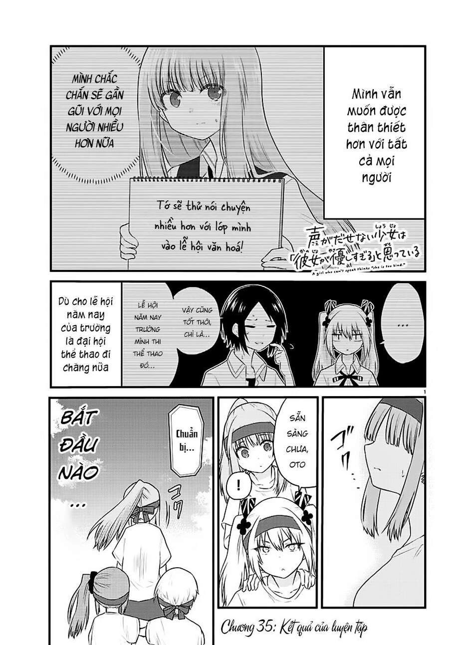 Koe Ga Dasenai Shoujo Wa "Kanojo Ga Yasashisugiru" To Omotte Iru Chapter 35 - 2