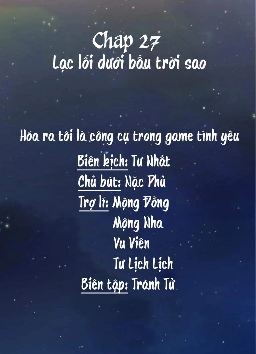 Hóa Ra Tôi Là Công Cụ Trong Game Tình Yêu Chapter 27 - 28