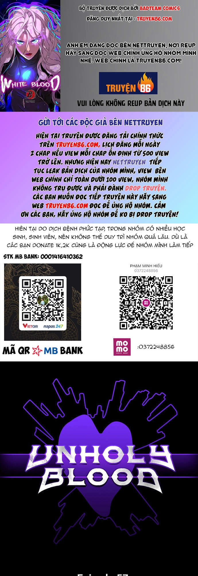 Máu Trắng Chapter 57 - 1