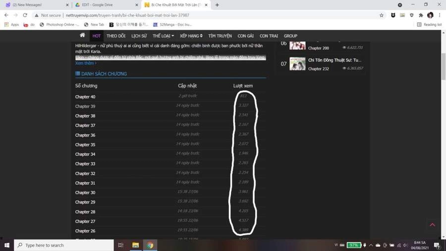 Bị Che Khuất Bởi Mặt Trời Lặn Chapter 42 - 52