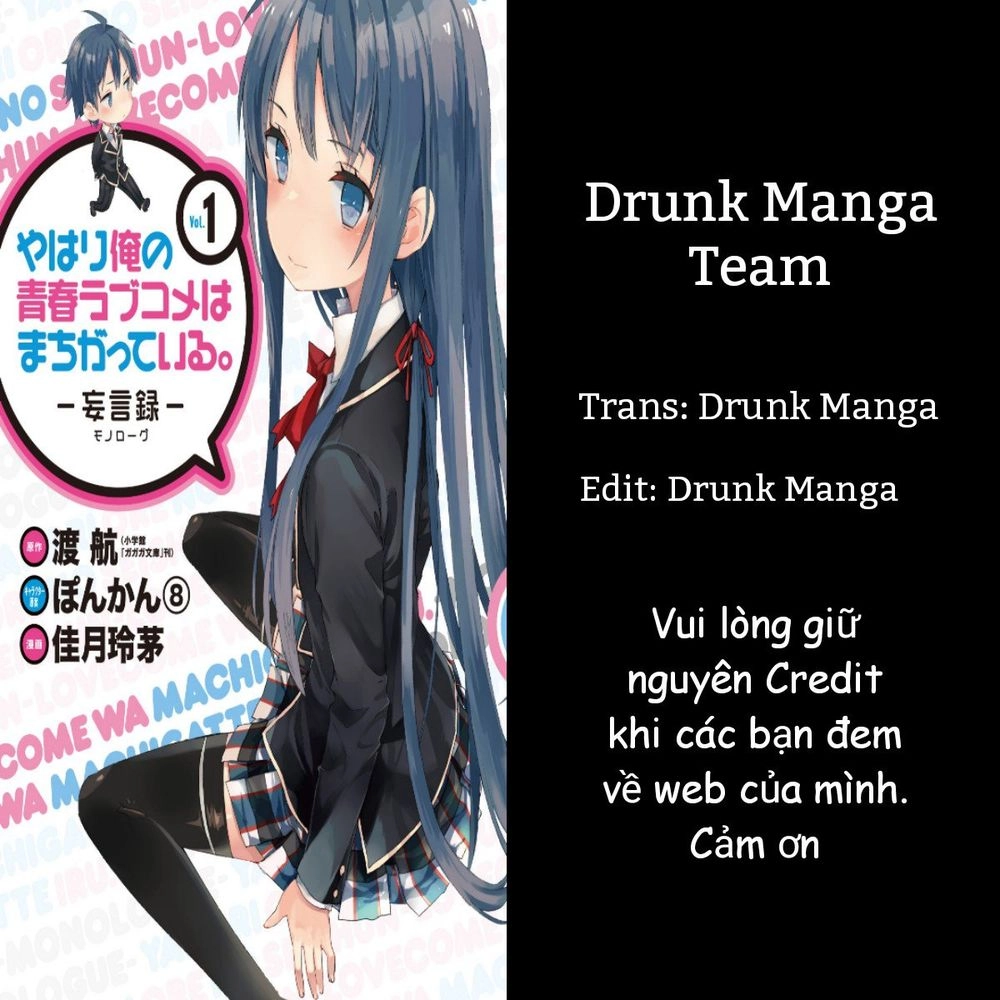 Chuyện Tình Thanh Xuân Bi Hài Của Tôi Quả Nhiên Là Sai Lầm Chapter 4 - 1