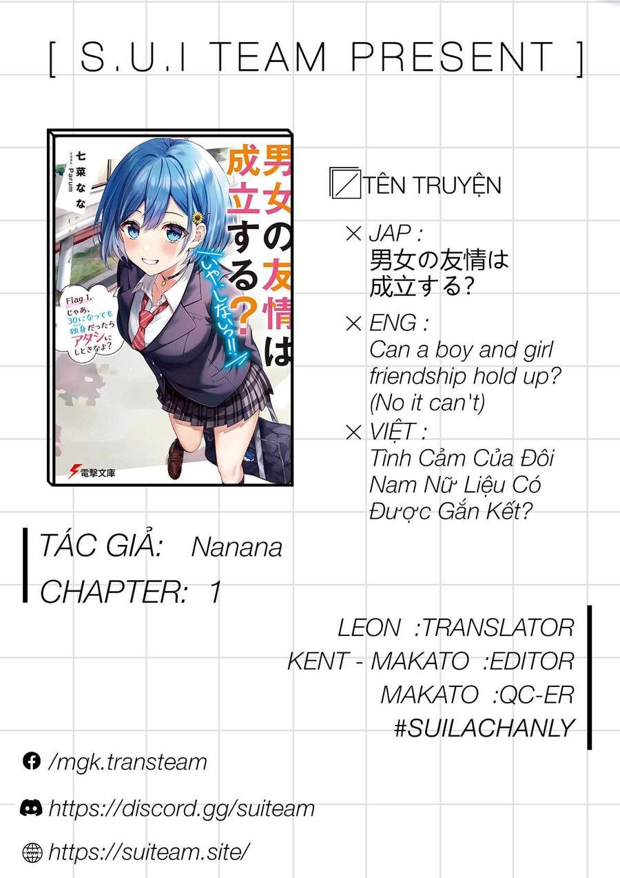 Danjo No Yuujou Wa Seiritsu Suru Chapter 1 - 1