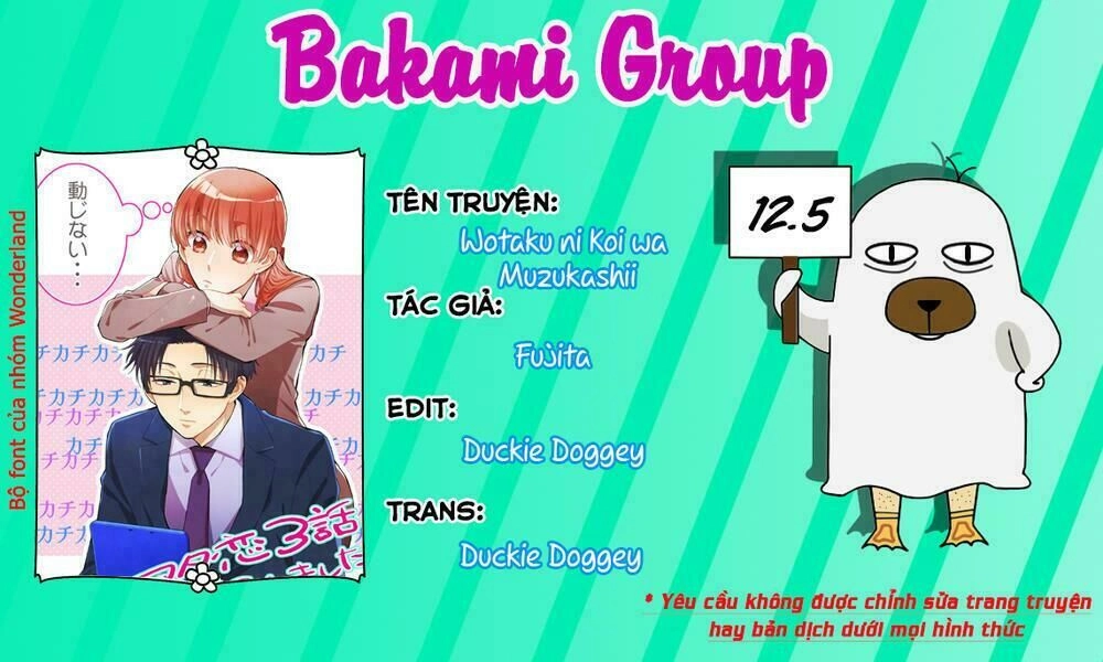 Thật Khó Để Yêu 1 Otaku Chapter 12.5 - 1