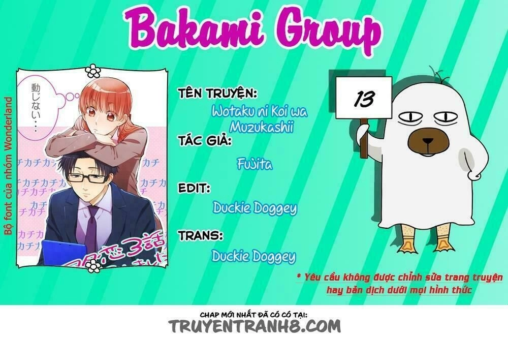 Thật Khó Để Yêu 1 Otaku Chapter 13 - 1