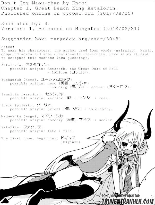 Don't Cry Maou-Chan Chapter 1 - 19