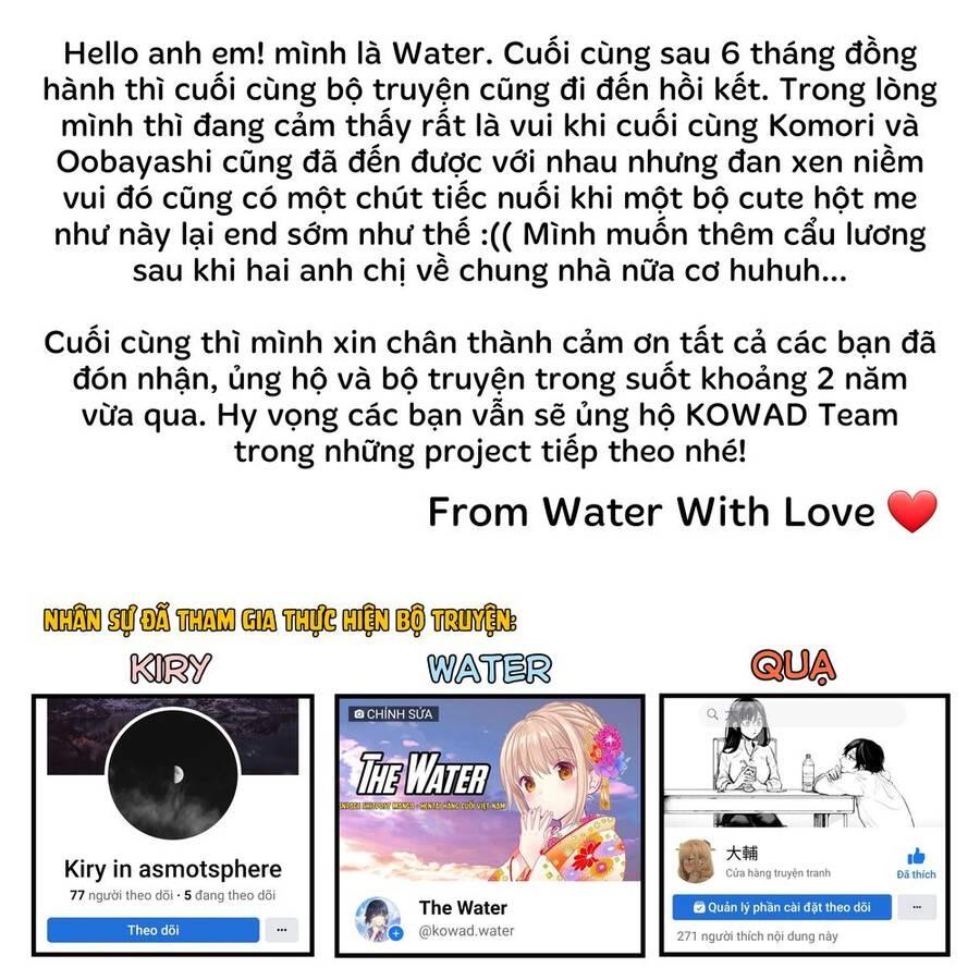 Komori-San Trầm Lặng Và Oobayashi-Kun Ồn Ào Chapter 45 - 15