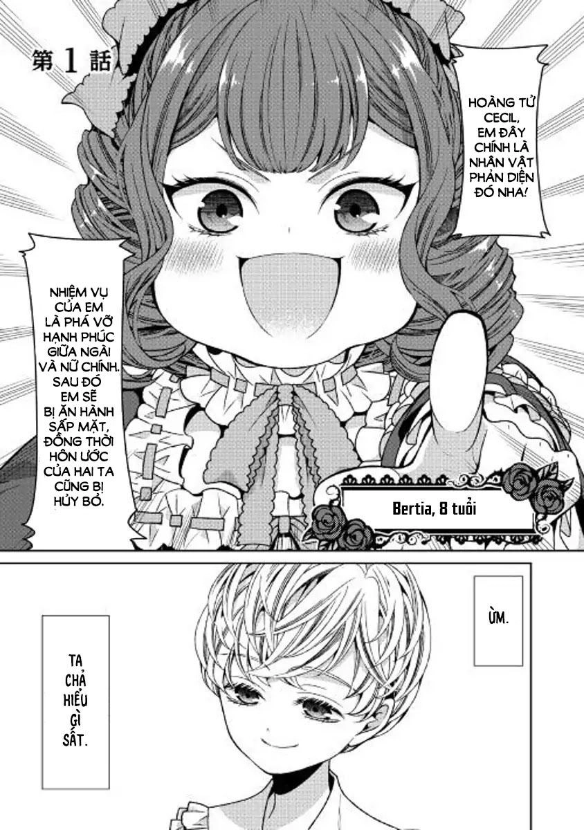 Nhật Kí Theo Dõi Vị Hôn Thê Tự Nhận Mình Là Nữ Phụ Phản Diện Chapter 1 - 1