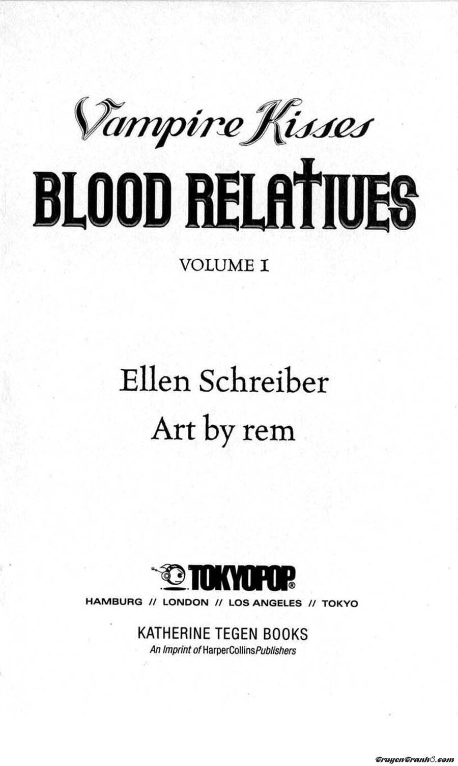 Vampire Kisses: Blood Relatives Chapter 1 - 1