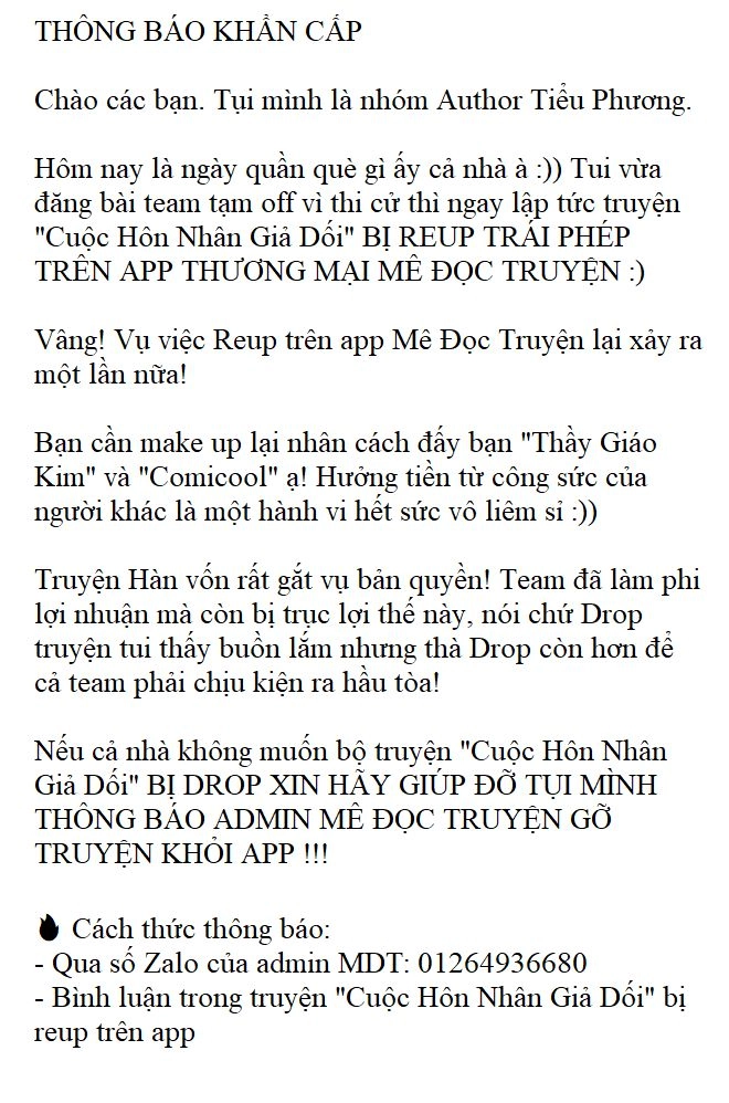 Cuộc Hôn Nhân Giả Dối Chapter 5 - 1