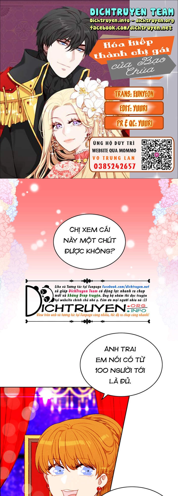 Hóa Kiếp Thành Chị Gái Của Bạo Chúa Chapter 82 - 1