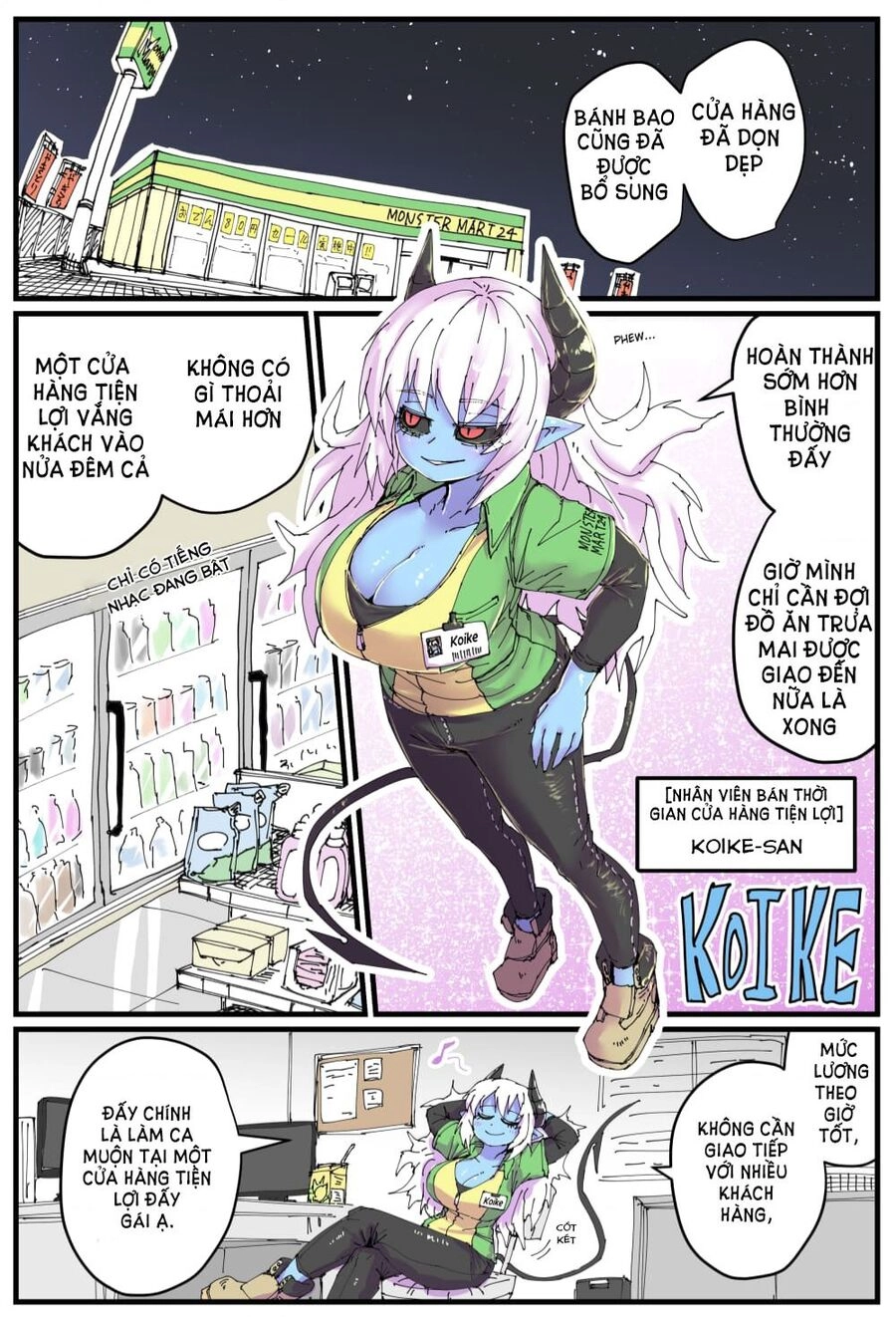 Cô Nàng Nhân Viên Da Xanh Ở Cửa Hàng Tiện Lợi Và Bạn Của Cô Ấy Chapter - 1