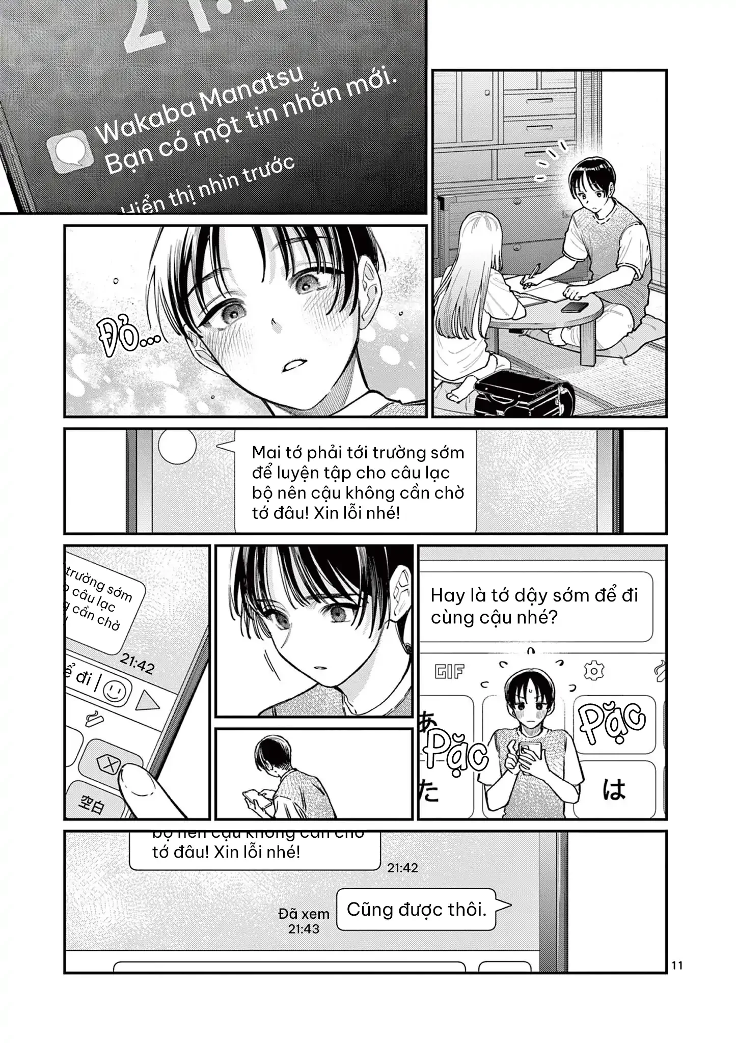 Tình yêu màu Lam nhà Wakaba Chapter 32 - 11