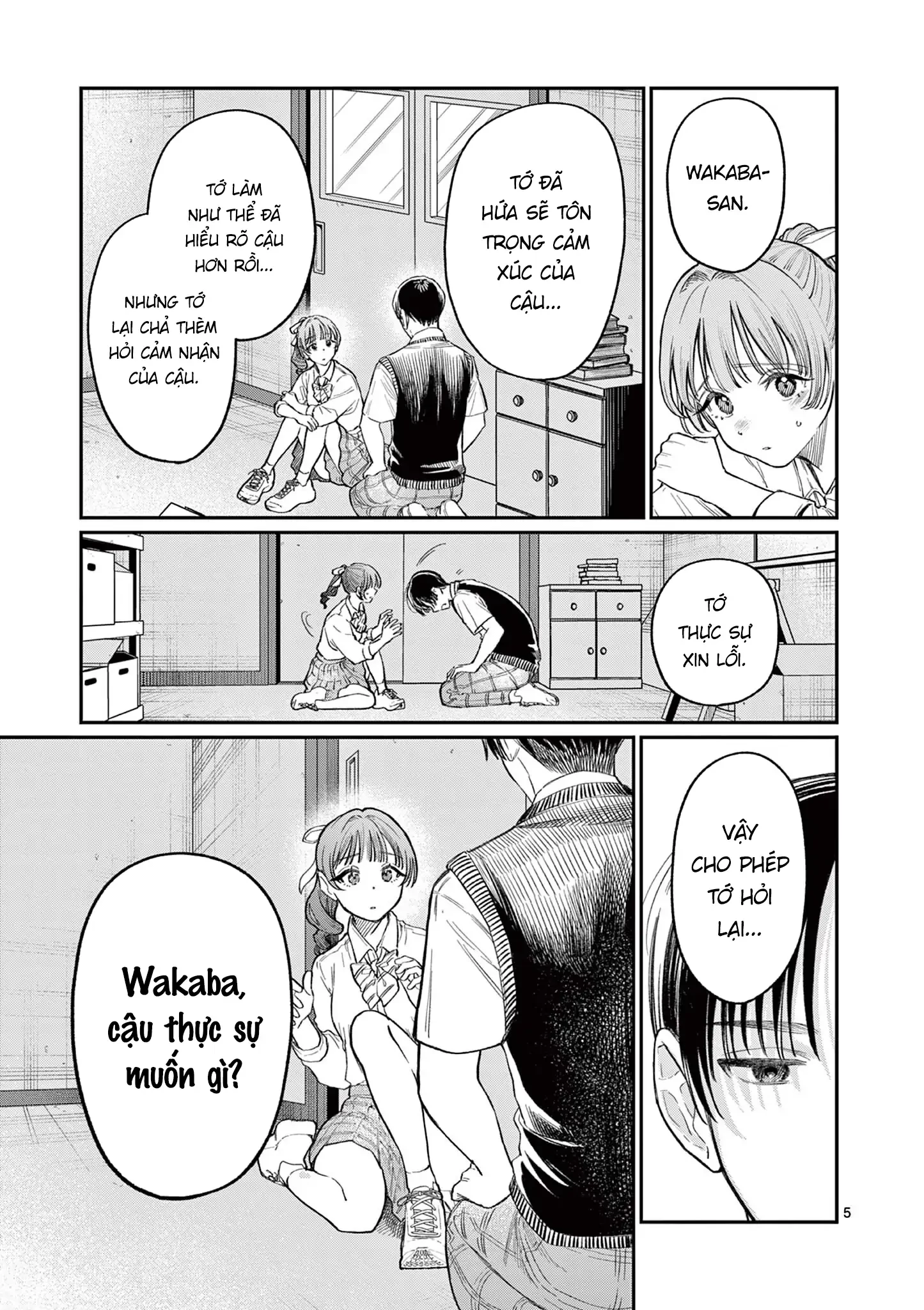 Tình yêu màu Lam nhà Wakaba Chapter 33 - 5