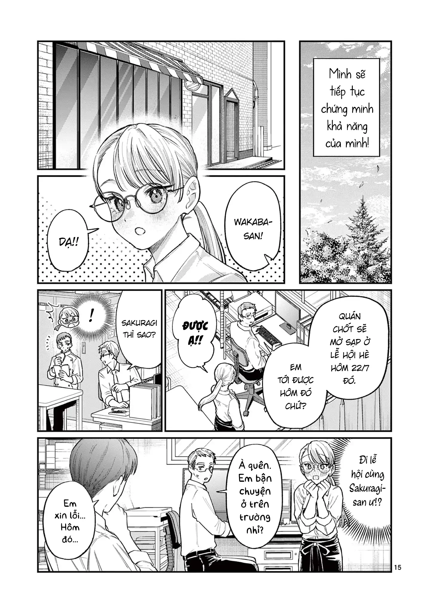 Tình yêu màu Lam nhà Wakaba Chapter 33 - 15