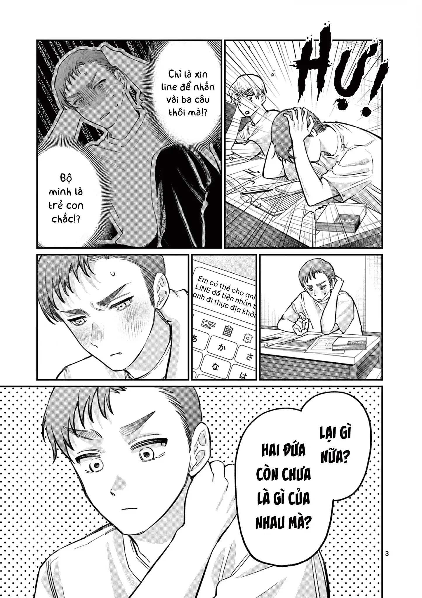 Tình yêu màu Lam nhà Wakaba Chapter 34 - 3
