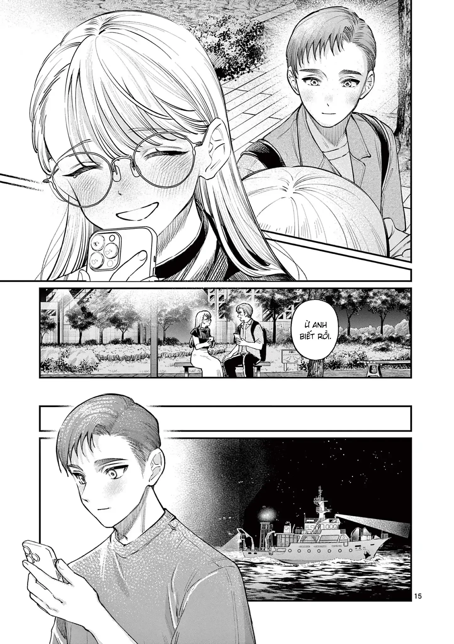 Tình yêu màu Lam nhà Wakaba Chapter 34 - 15