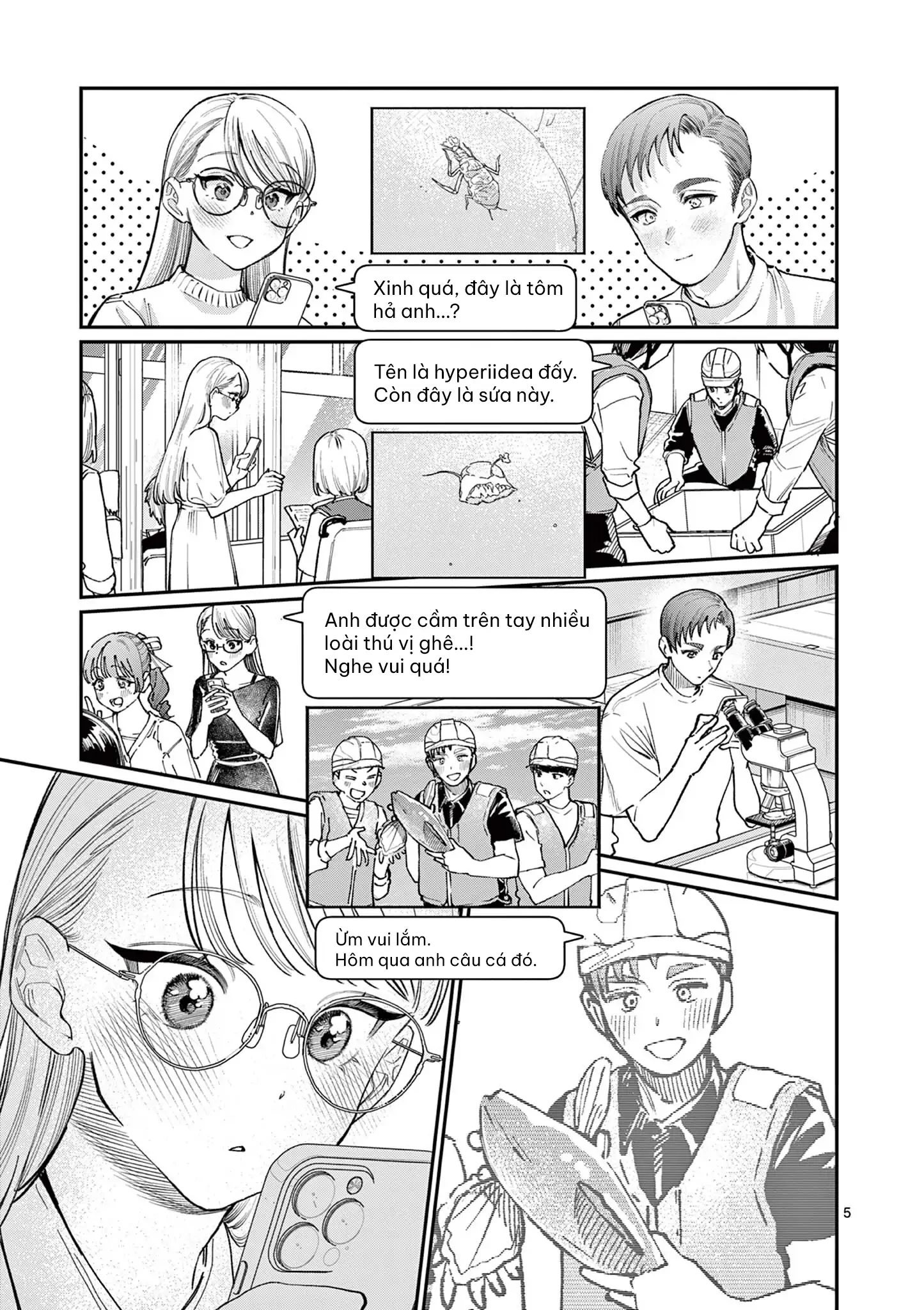Tình yêu màu Lam nhà Wakaba Chapter 35 - 5