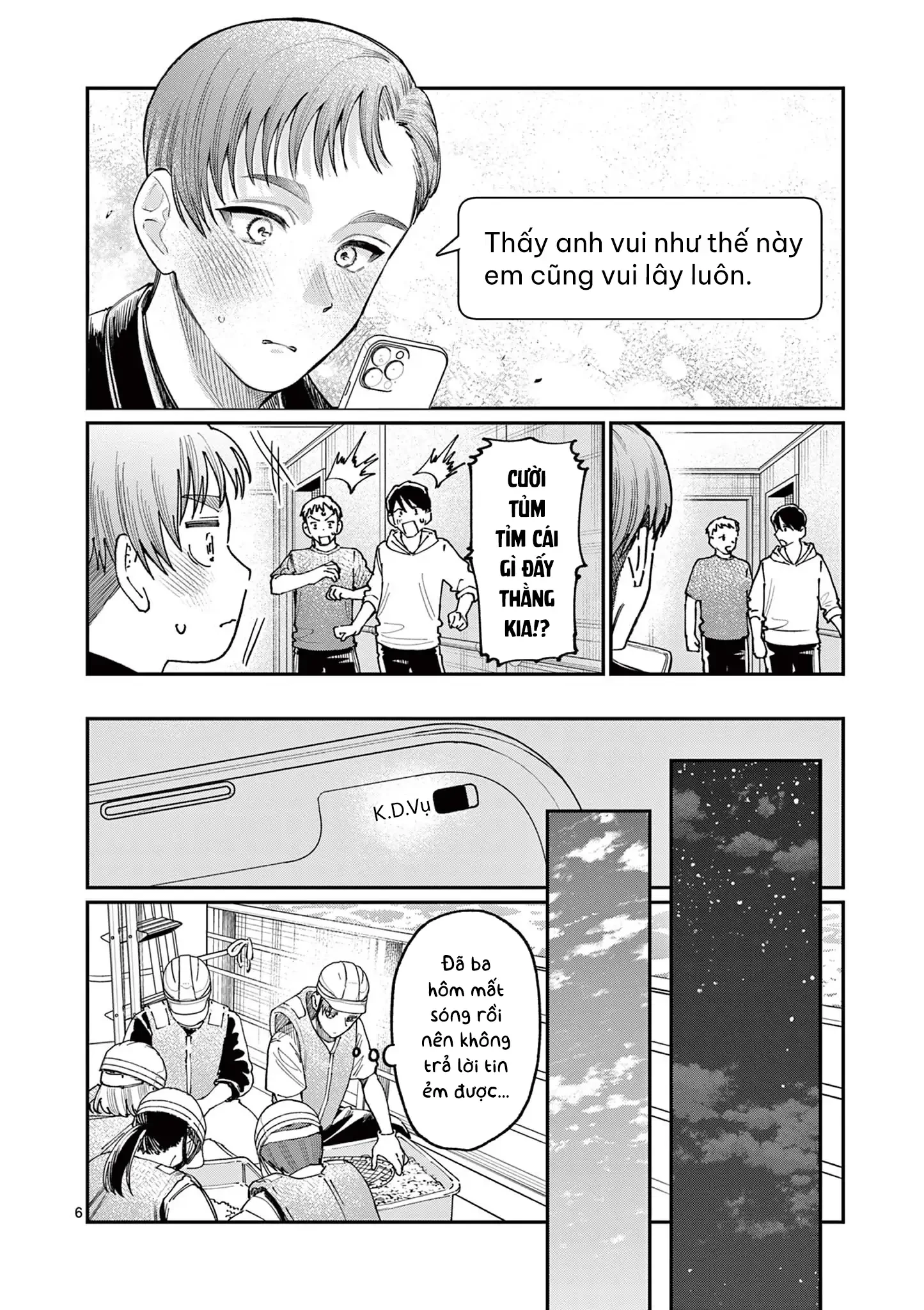 Tình yêu màu Lam nhà Wakaba Chapter 35 - 6