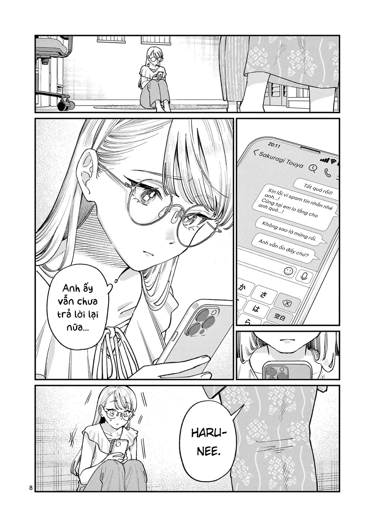 Tình yêu màu Lam nhà Wakaba Chapter  38 - 8