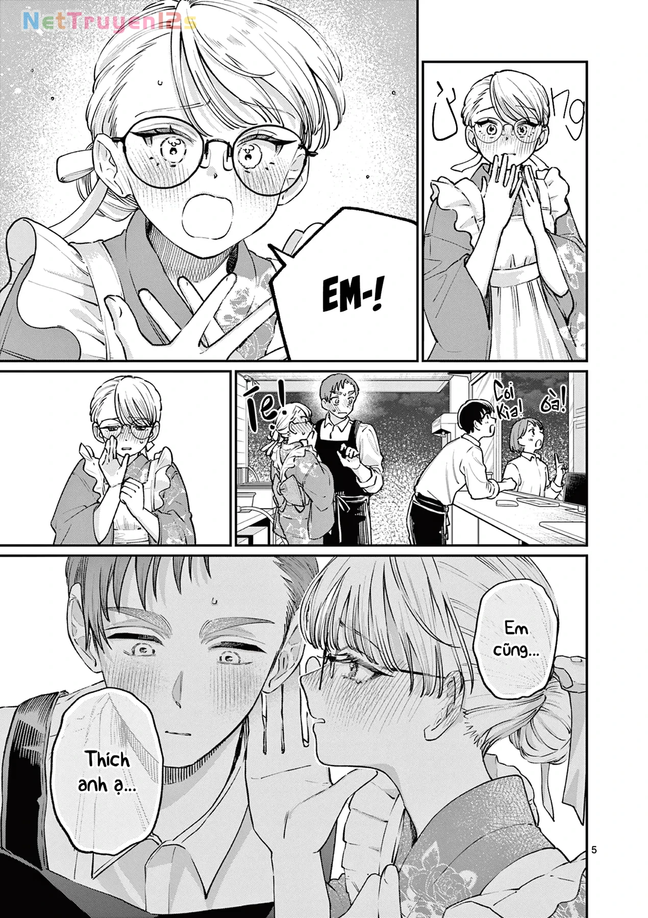Tình yêu màu Lam nhà Wakaba Chapter  48 - 5