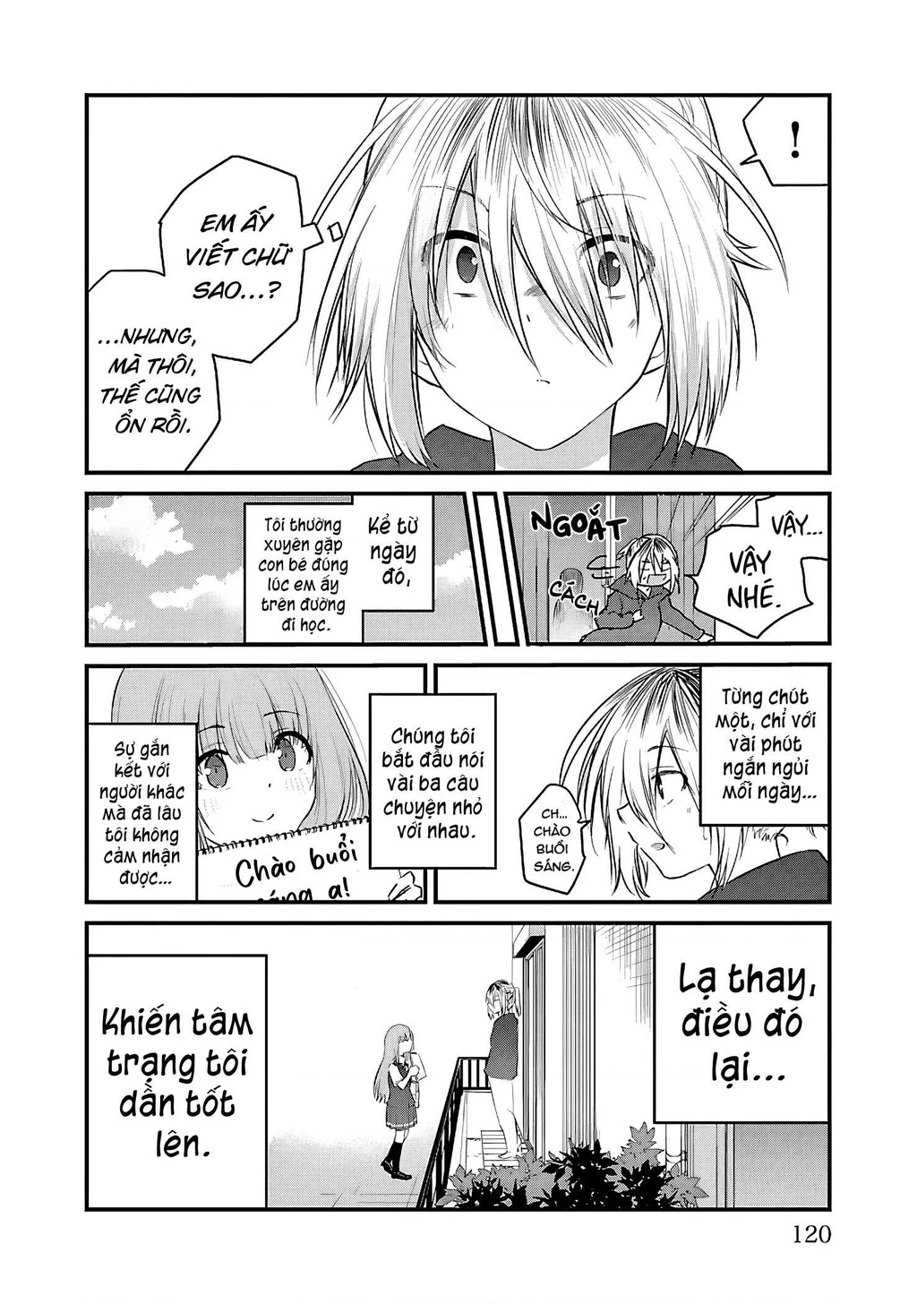 Cô bạn bị mất đi giọng nói luôn nghĩ rằng "Cậu ấy dịu dàng thật đấy" Chapter 68.1 - 4