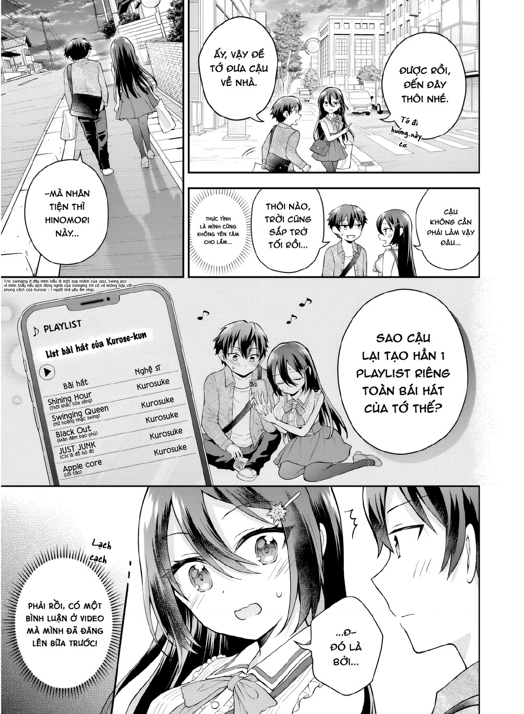 Cô bạn trầm tính bàn bên hóa ra lại là ca sĩ mà tôi mến mộ ~ Bài hát này của tôi, hãy hát lên đi nào! Chapter 5 - 10