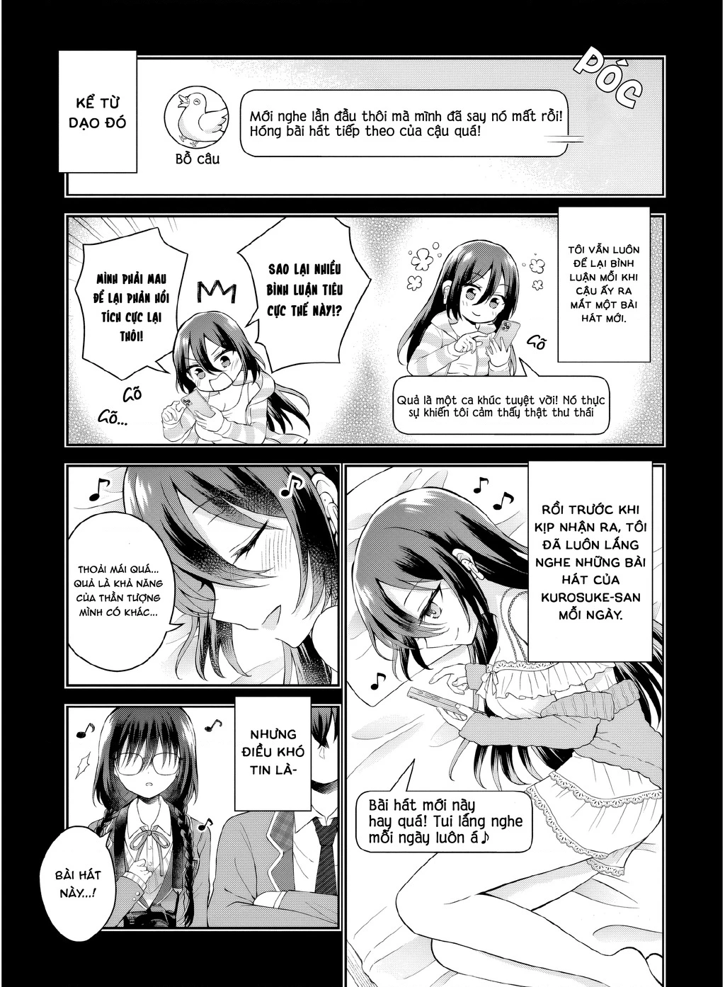 Cô bạn trầm tính bàn bên hóa ra lại là ca sĩ mà tôi mến mộ ~ Bài hát này của tôi, hãy hát lên đi nào! Chapter 5 - 12