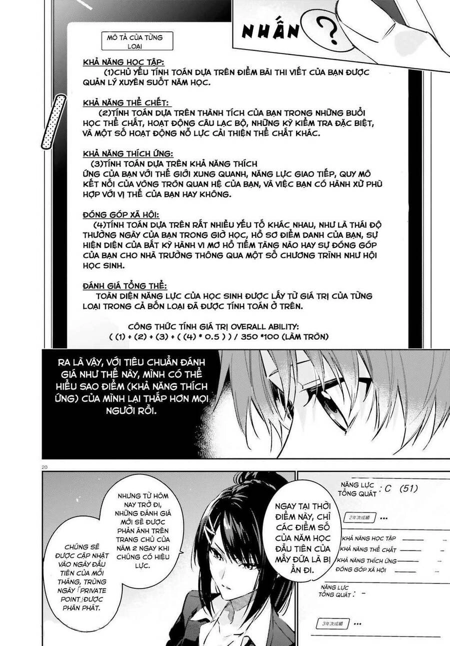 Chào Mừng Đến Với Lớp Học Đề Cao Thực Lực Năm 2 Chapter 1 - 20