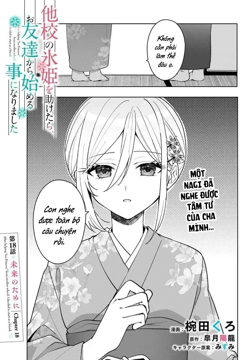 Sau khi giúp đỡ "Công chúa băng giá" từ trường khác, chúng tôi bắt đầu làm bạn Chapter  18.1 - 2