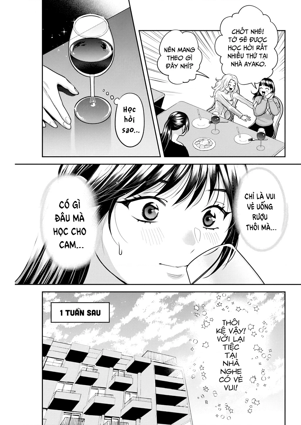 Thưởng rượu đêm khuya là bí quyết để giữ gìn hạnh phúc hôn nhân. Chapter 7 - 4