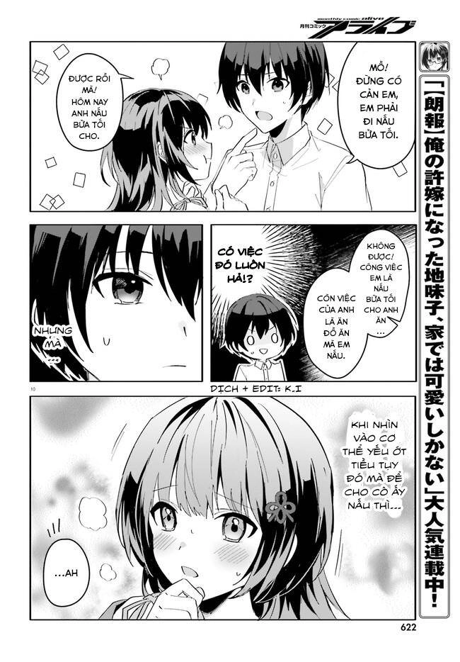 Hôn Thê Nhạt Nhẽo Của Tôi Chỉ Đáng Yêu Khi Ở Nhà Chapter 9 - 11