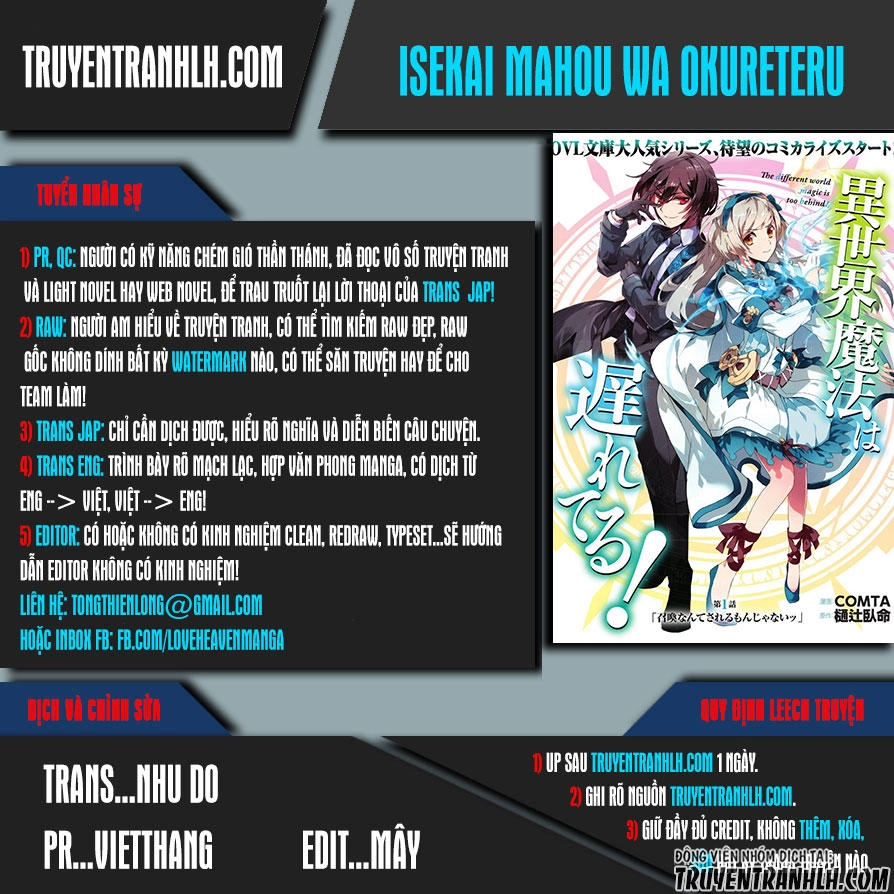 Isekai Mahou Wa Okureteru Chapter 8 - 1