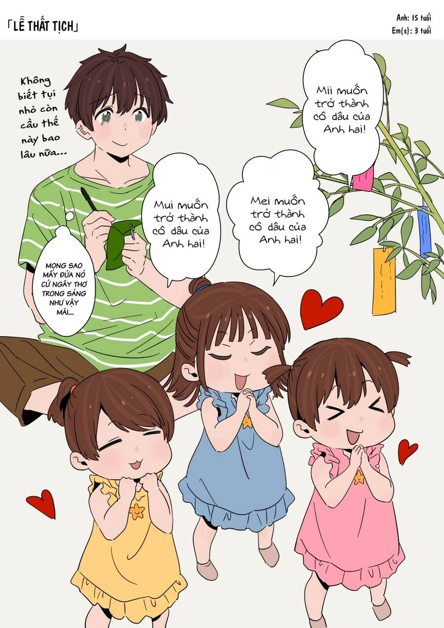 Anh Trai Cùng 3 Cô Em Gái Sinh Ba Chapter 18 - 1