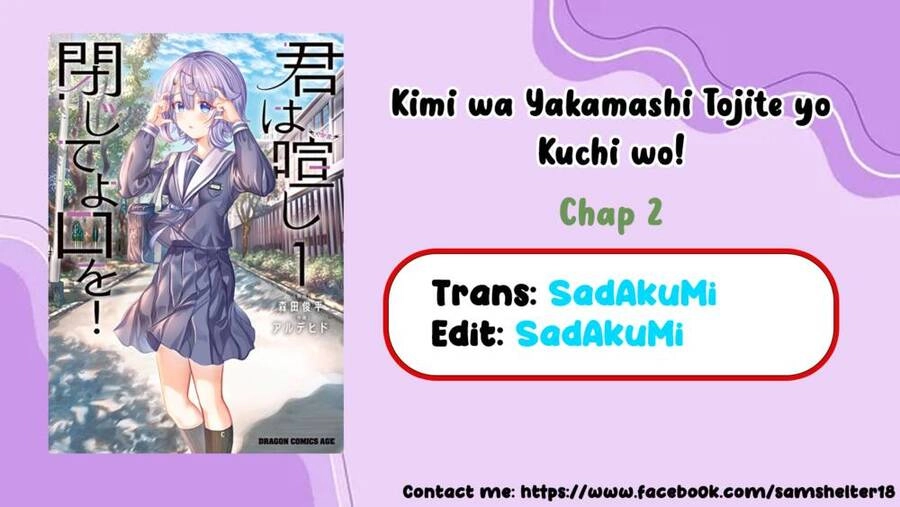 Kimi Wa Yakamashi Tojite Yo Kuchi Wo! Chapter 2 - 13