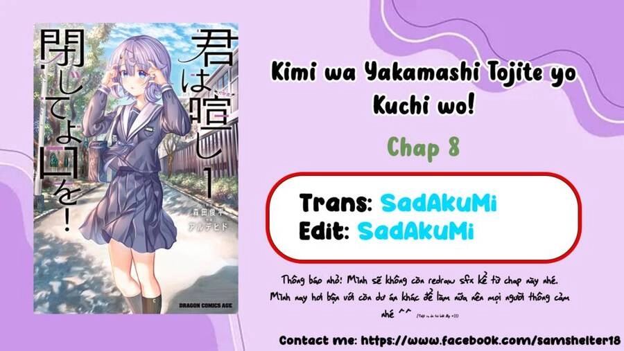Kimi Wa Yakamashi Tojite Yo Kuchi Wo! Chapter 8 - 1
