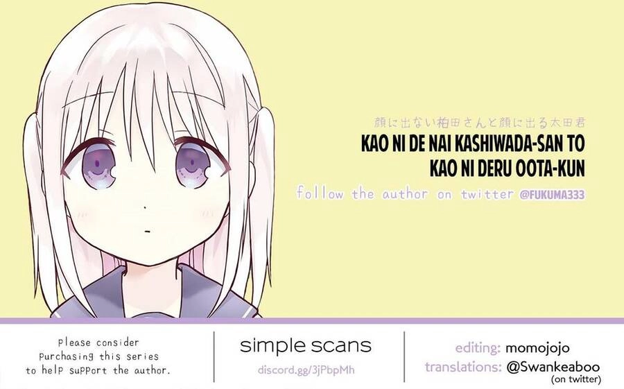 Kao Ni Denai Kashiwada-San To Kao Ni Deru Oota-Kun Chapter 14 - 15