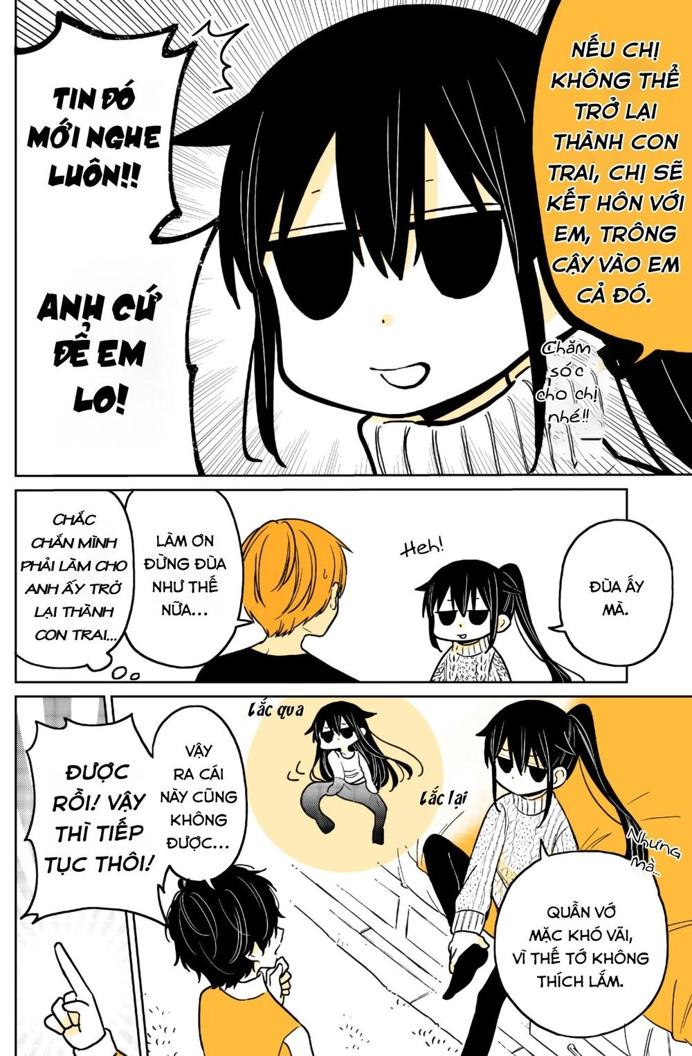 Mendokusagari Danshi Koukousei Ga Asa Okitara Onnanoko Ni Natteita Hanashi Chapter 11 - 12