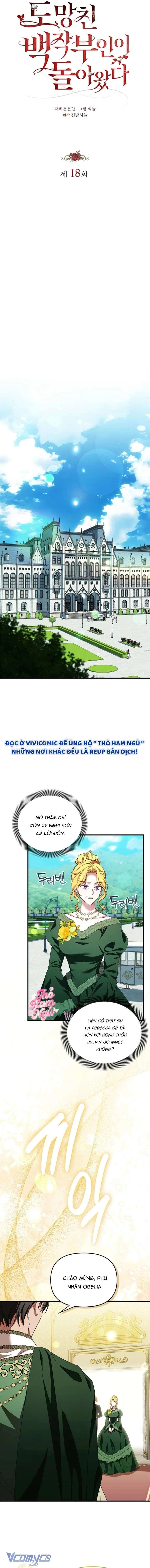 Nữ Bá Tước Bỏ Trốn Đã Quay Trở Lại Chapter 18 - 8