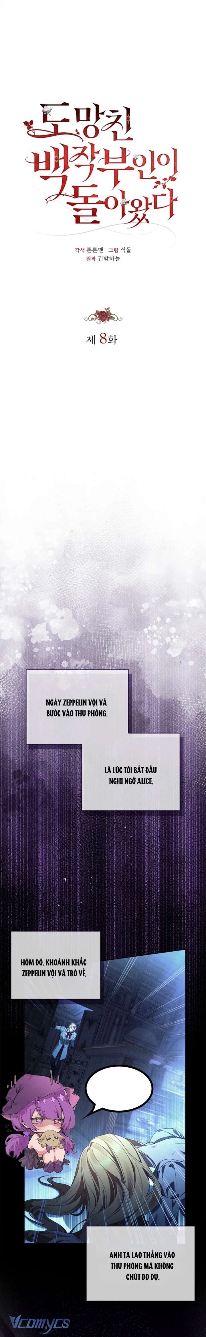 Nữ Bá Tước Bỏ Trốn Đã Quay Trở Lại Chapter 8 - 9