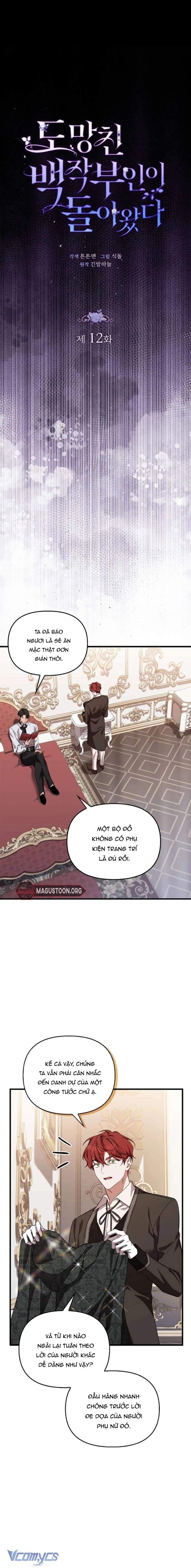 Nữ Bá Tước Bỏ Trốn Đã Quay Trở Lại Chapter 12 - 3