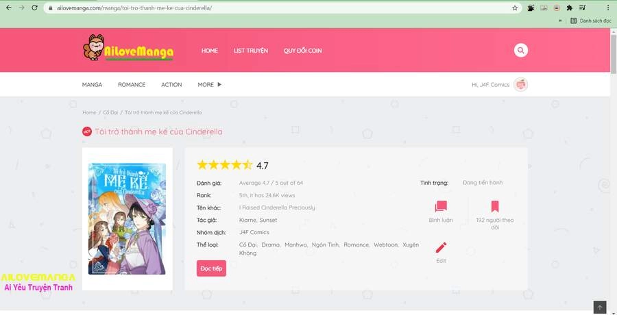 Tôi Trở Thành Mẹ Kế Của Cinderella Chapter 46 - 52