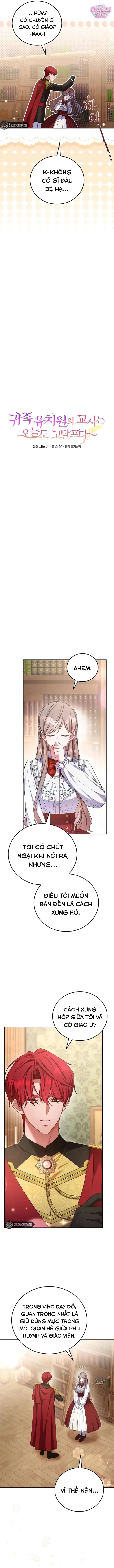 Giáo Viên Trường Mẫu Giáo Quý Tộc Hôm Nay Lại Vất Vả Chapter 2 - 5