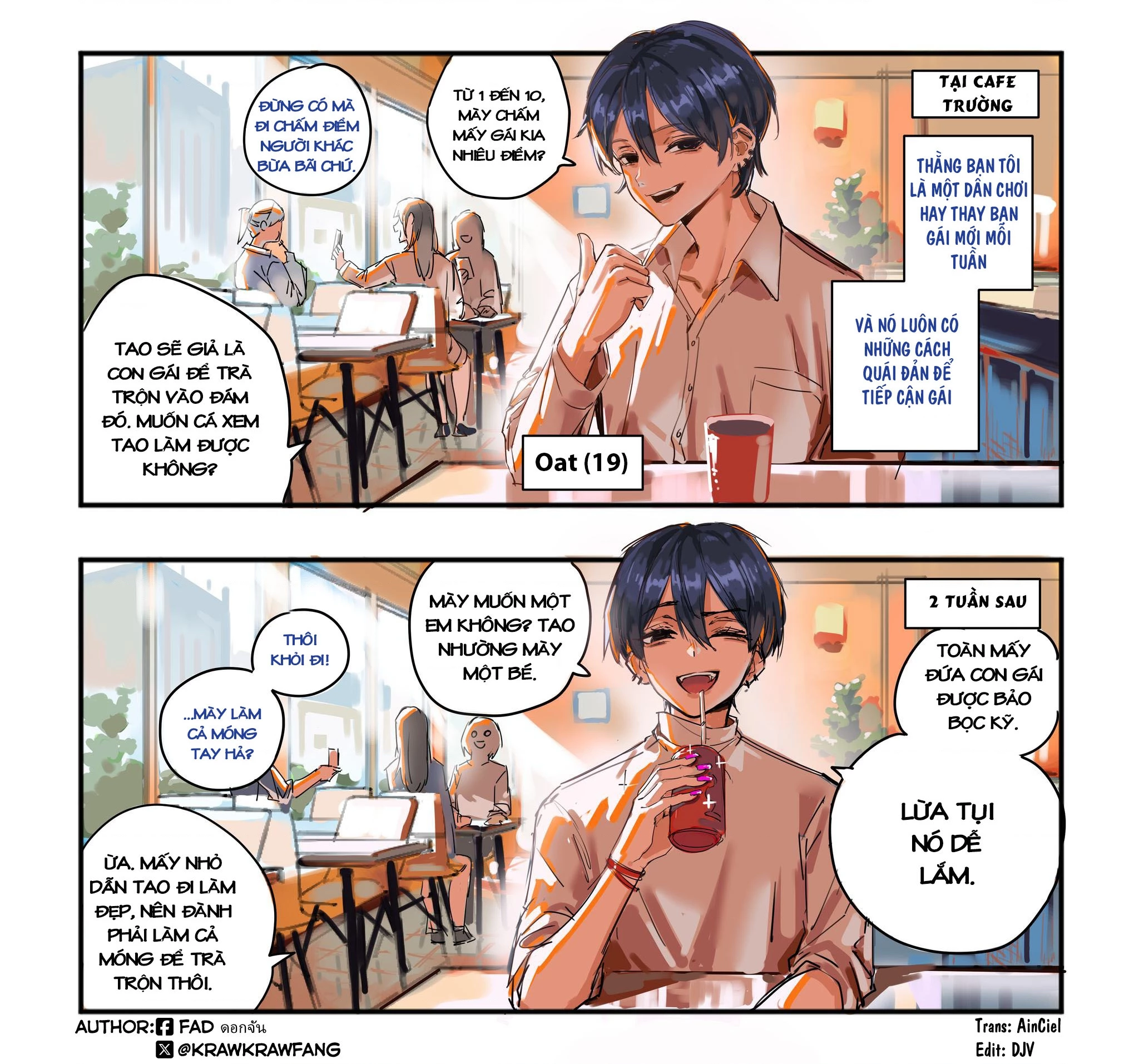 Thằng bạn dân chơi nay đã hóa "gái" 10/10 - 2