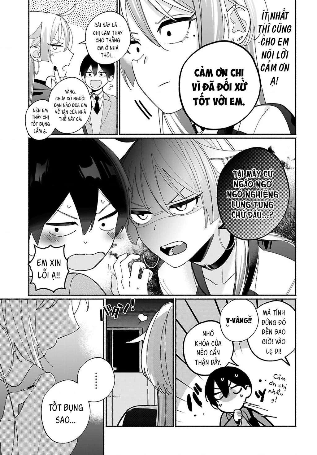 Chị gái của thằng bạn tôi nhìn thì hổ báo nhưng thật ra lại là người tốt Chapter 4 - 8