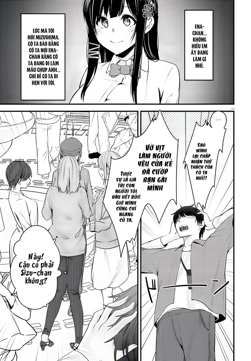 Cô nàng đẹp mã mà bạn gái tôi thích đang nhắm tới tôi Chapter 2 - 3